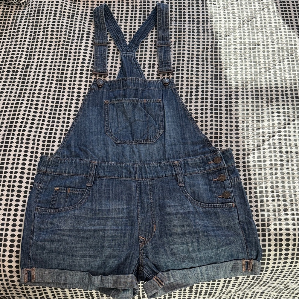 Express Blue Denim Women Jeans Overalls